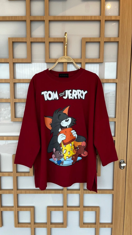 Image of Tshirt Tom & Jerry Maroon (TB)