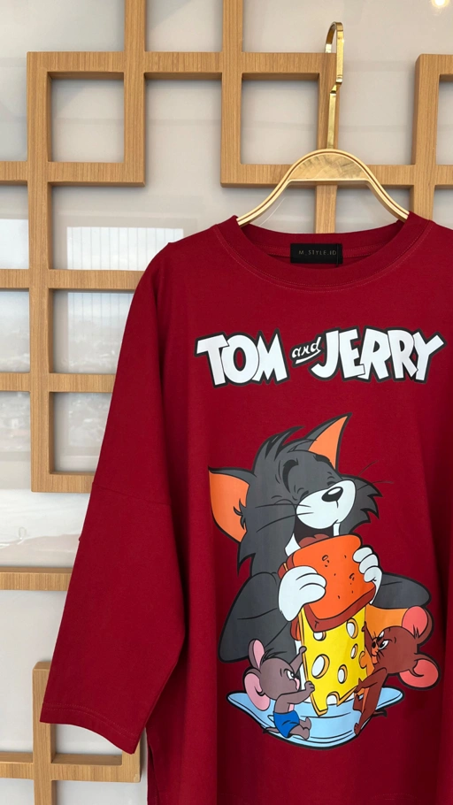 Image of Tshirt Tom & Jerry Maroon (TB)