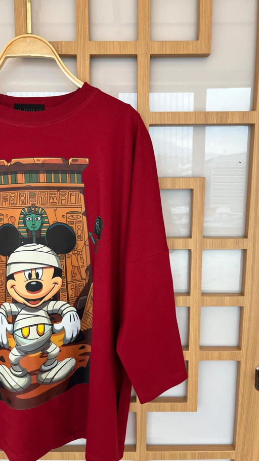 Image of Tshirt Mickey Mummy Maroon (TB)