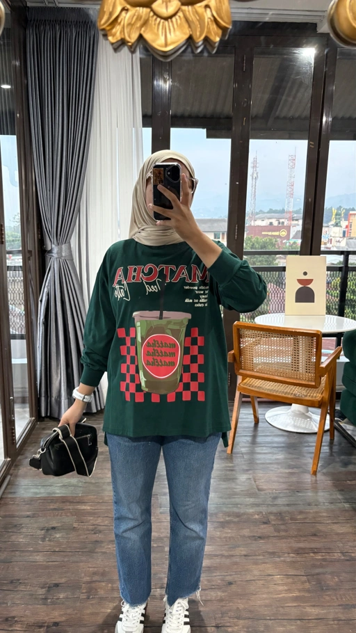 Image of Tshirt LS Emerald Matcha