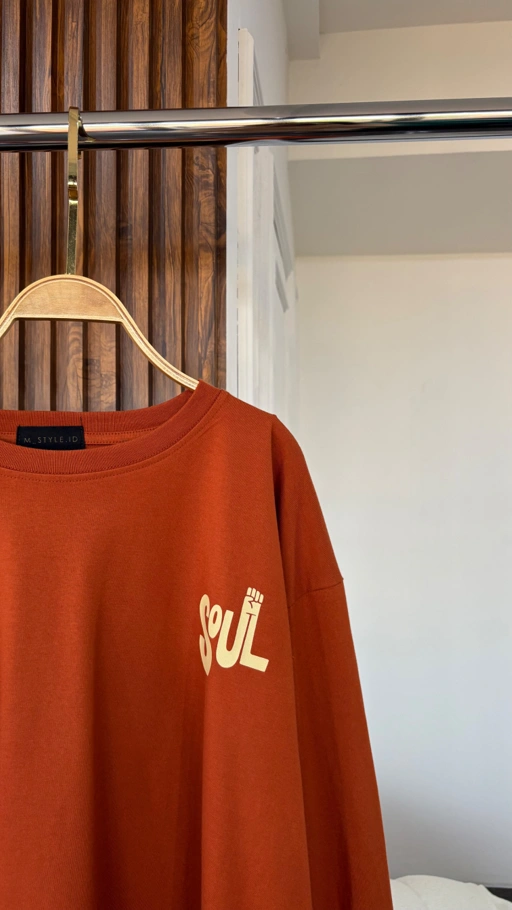 Image of Tshirt LS Soul Terracotta