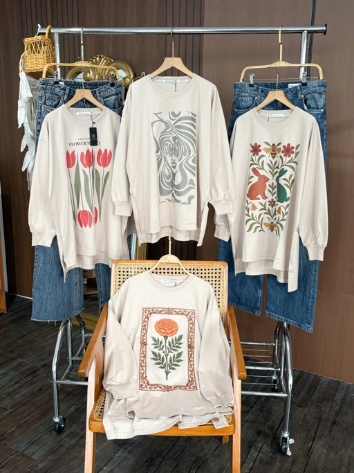Image of Tshirt LS Latte F