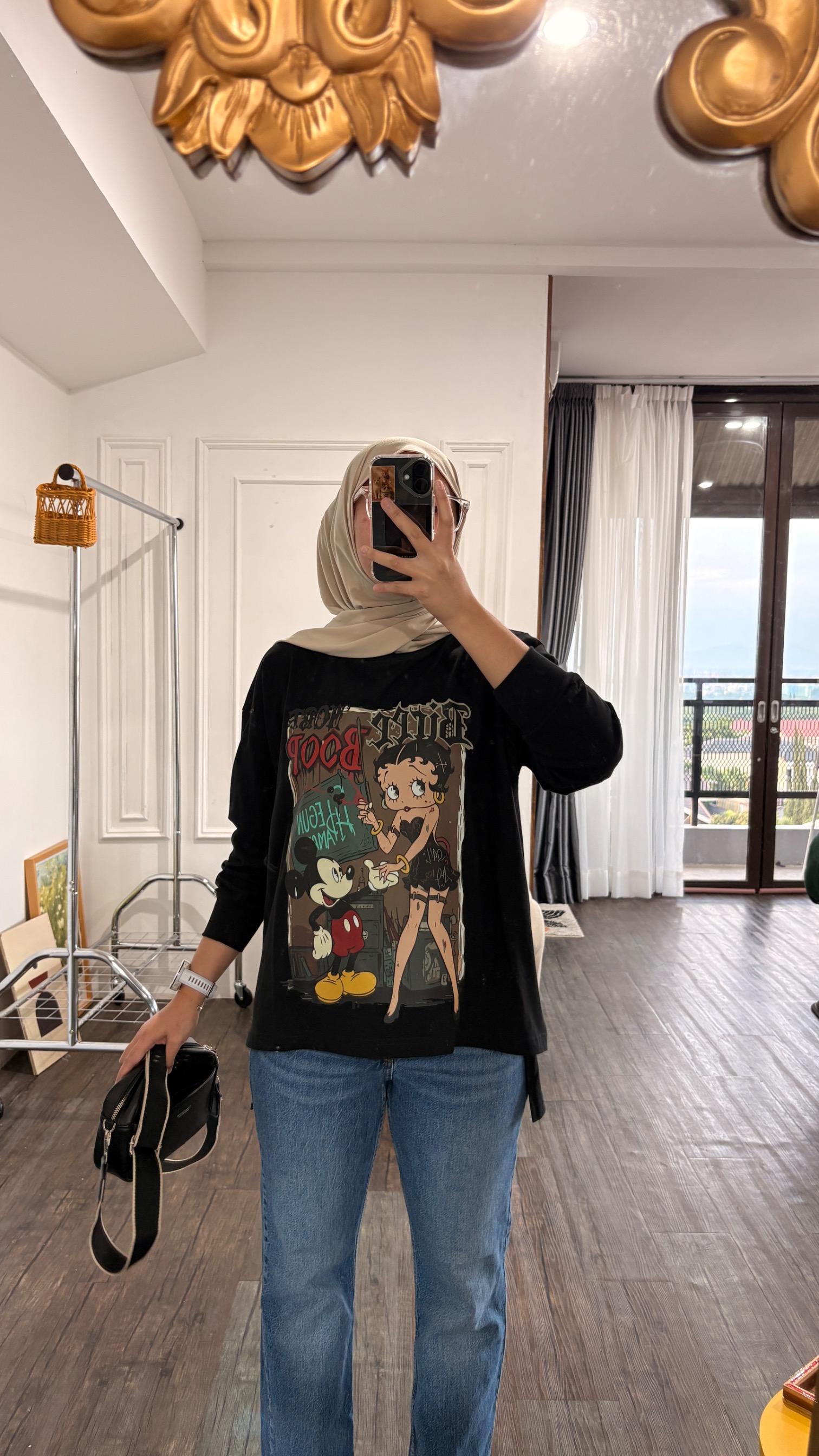 Tshirt LS New Black
