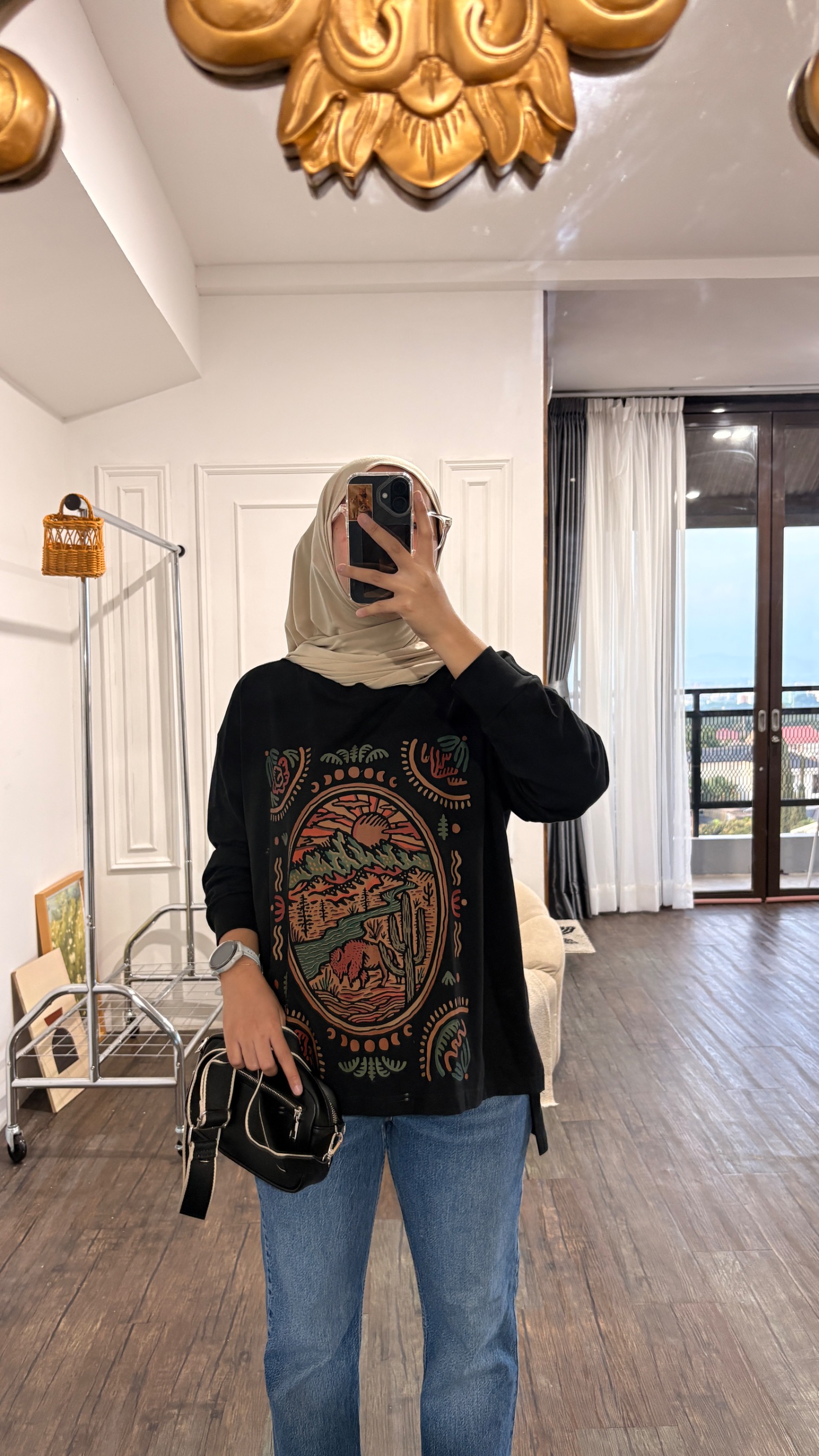 Tshirt LS New Black