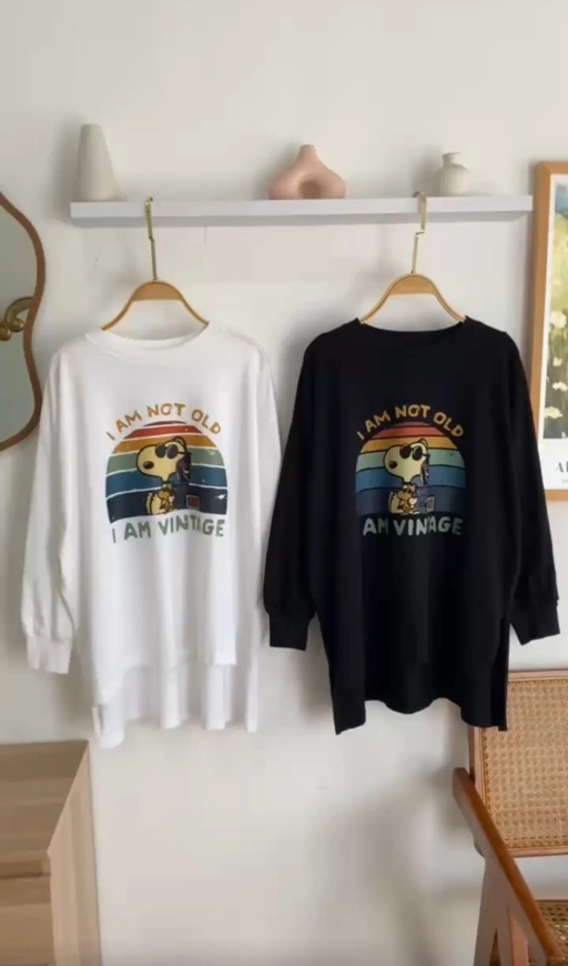 Image of Tshirt LS Snoopy Vintage