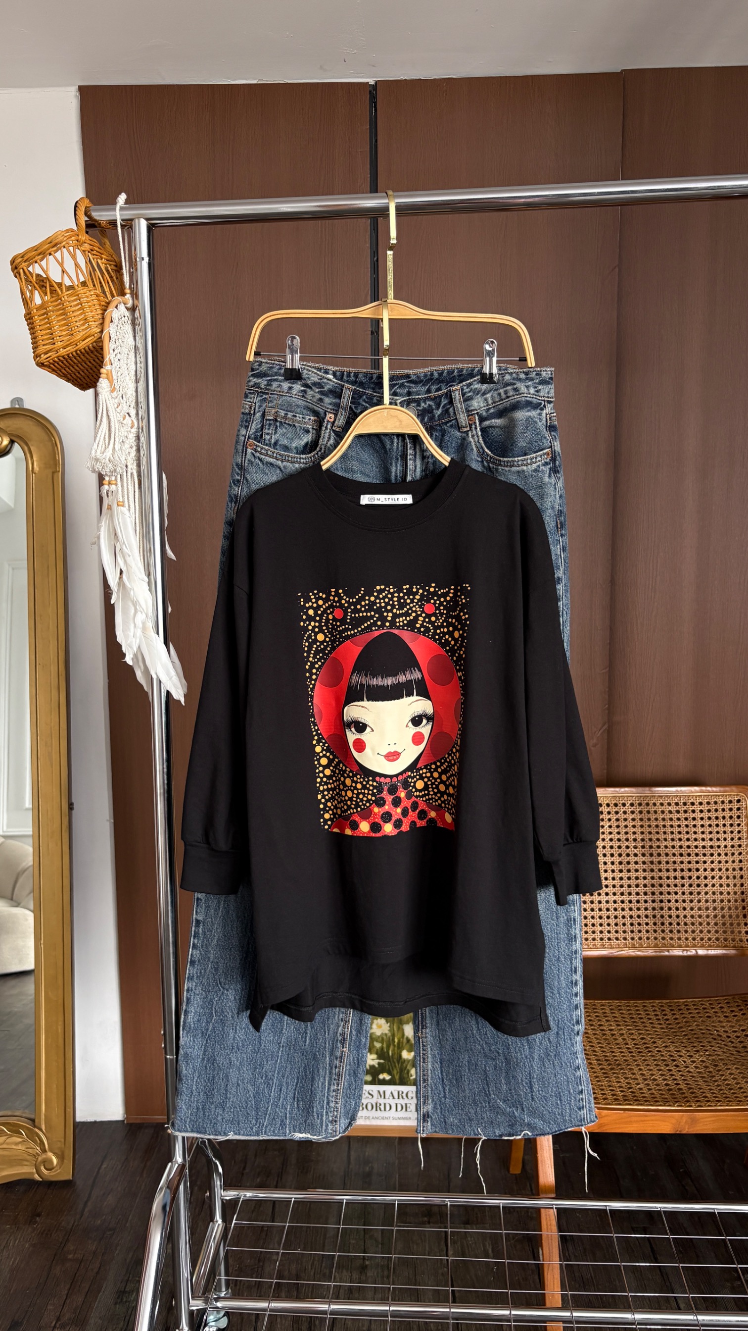 Tshirt LS Black New