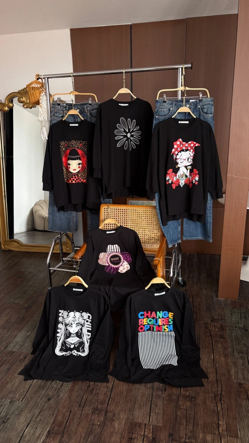 Tshirt LS Black New