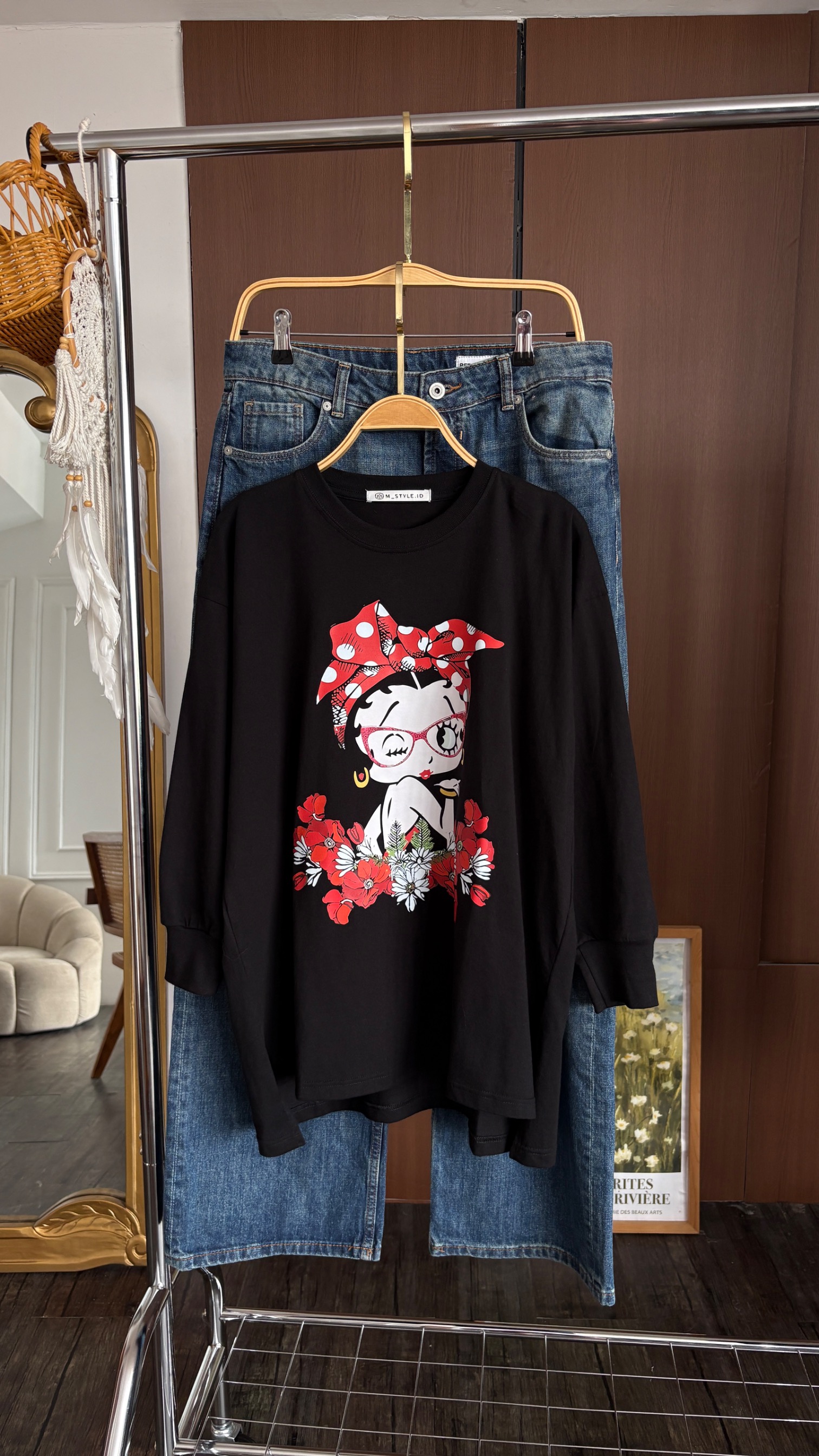 Tshirt LS Black New