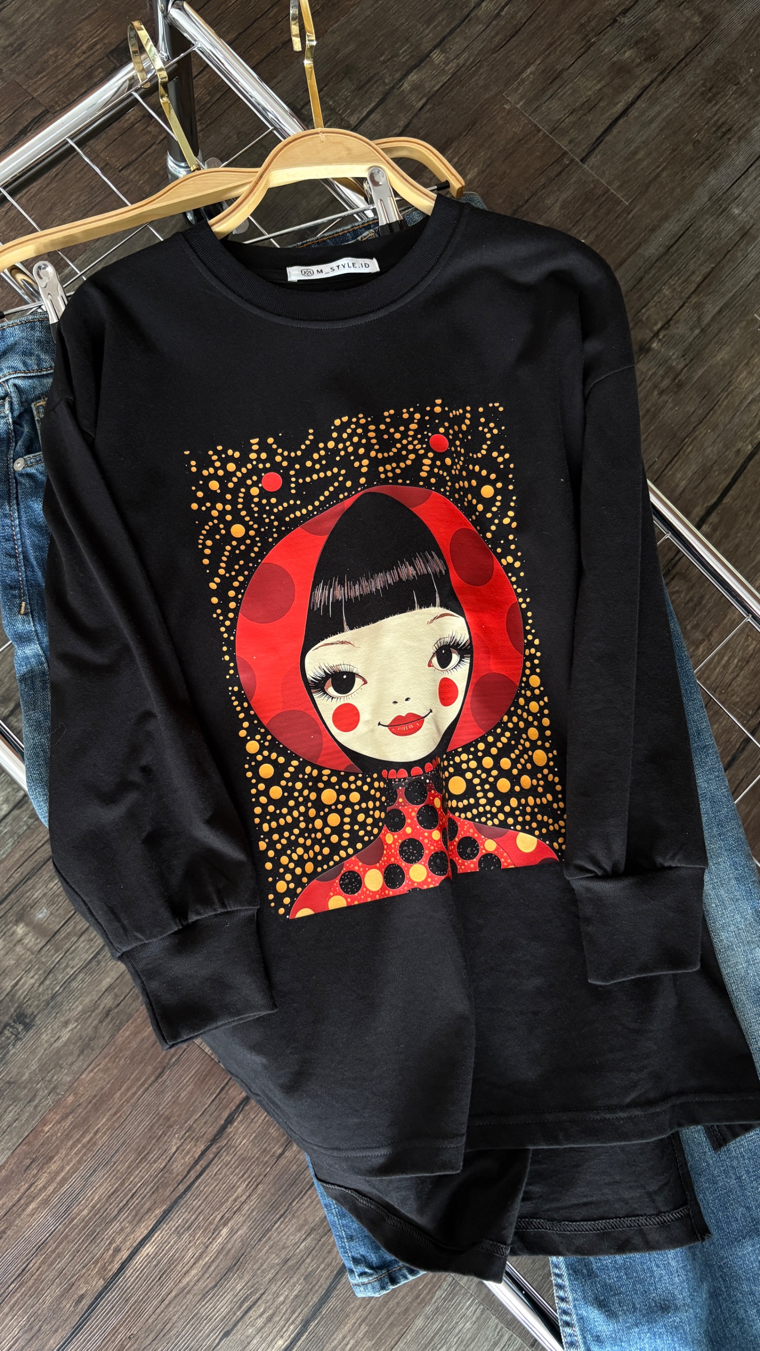Tshirt LS Black New