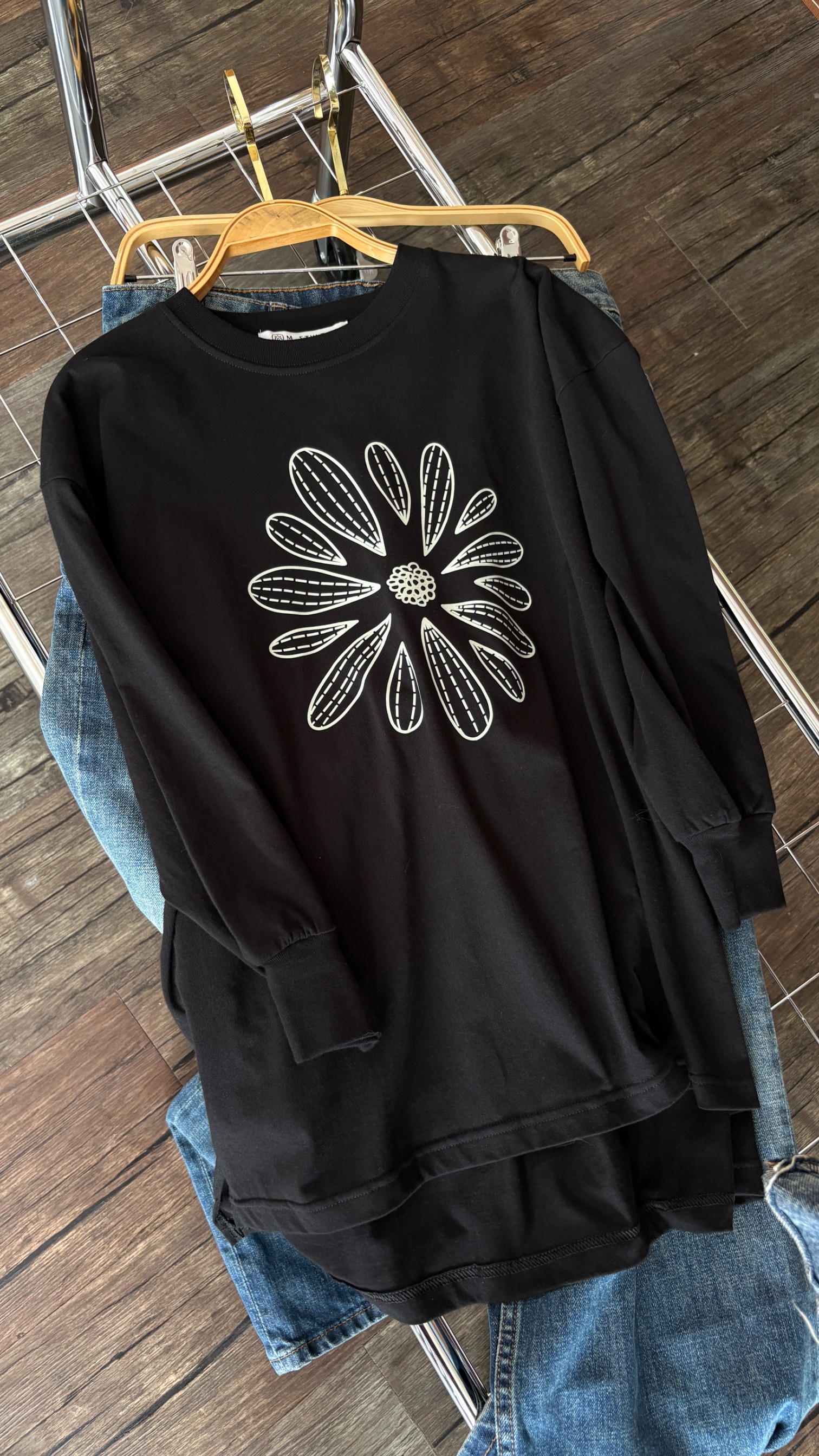 Tshirt LS Black New