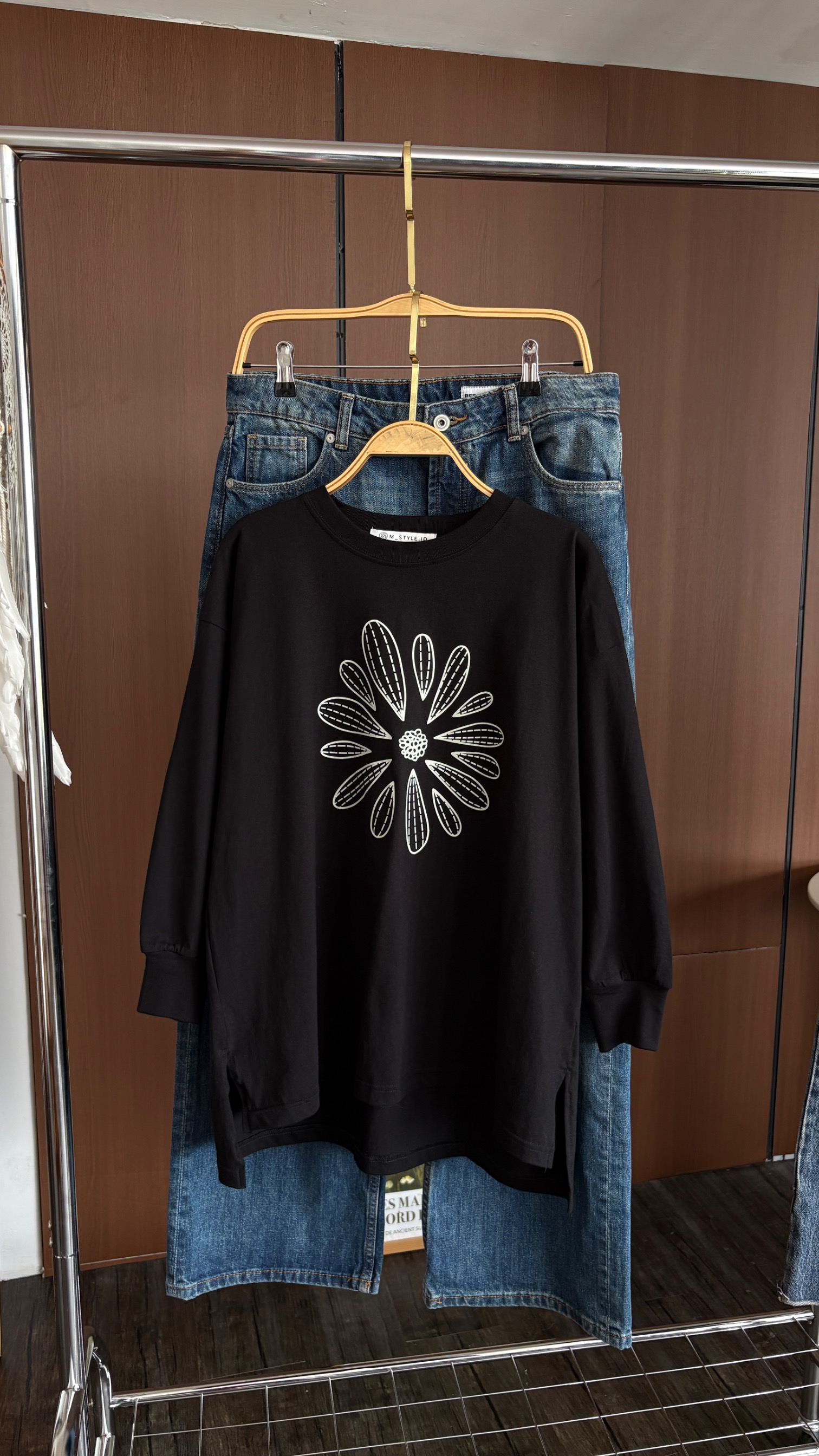 Tshirt LS Black New