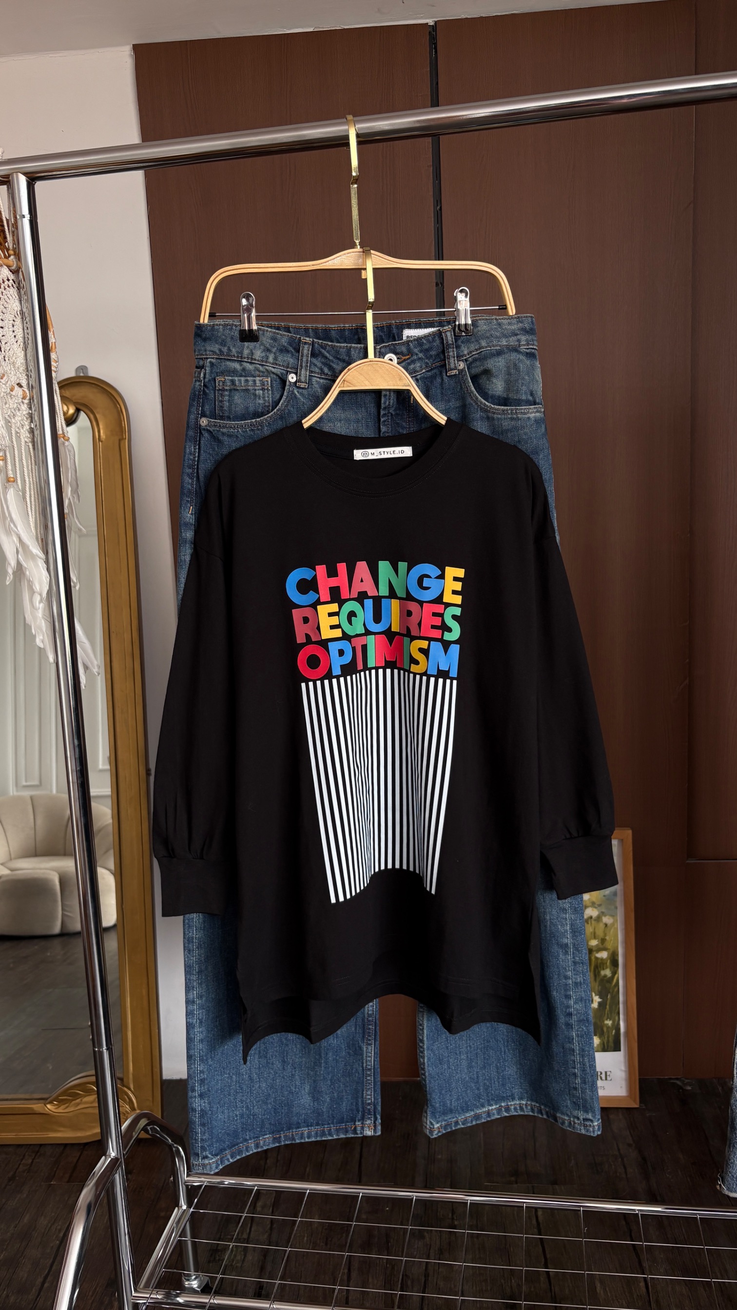 Tshirt LS Black New