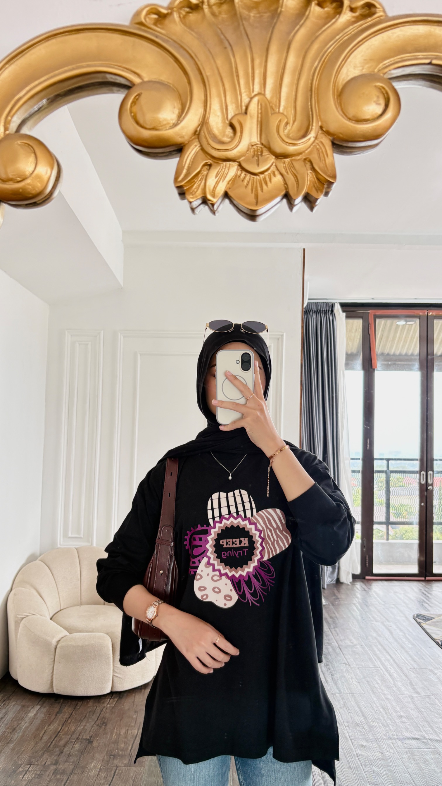 Tshirt LS Black New