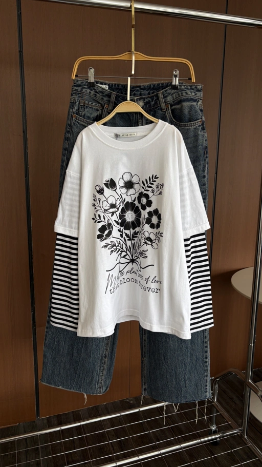 Image of Tshirt Striped White