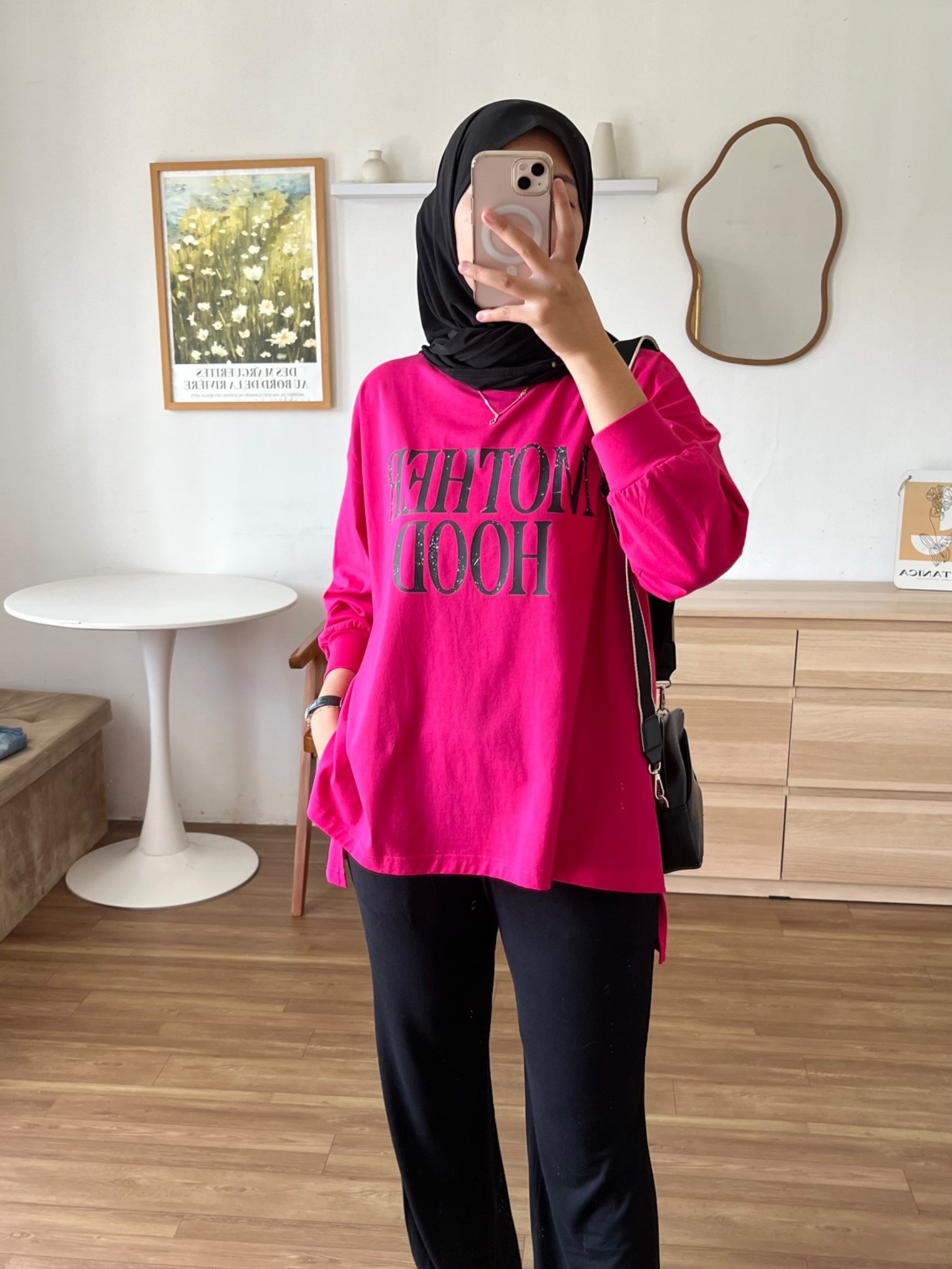 Tshirt LS Fuschia (Nyaman&Best Seller)