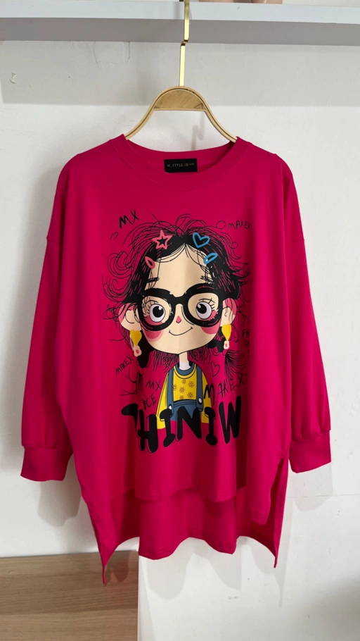 Image of Tshirt LS Fushcia Thiniw