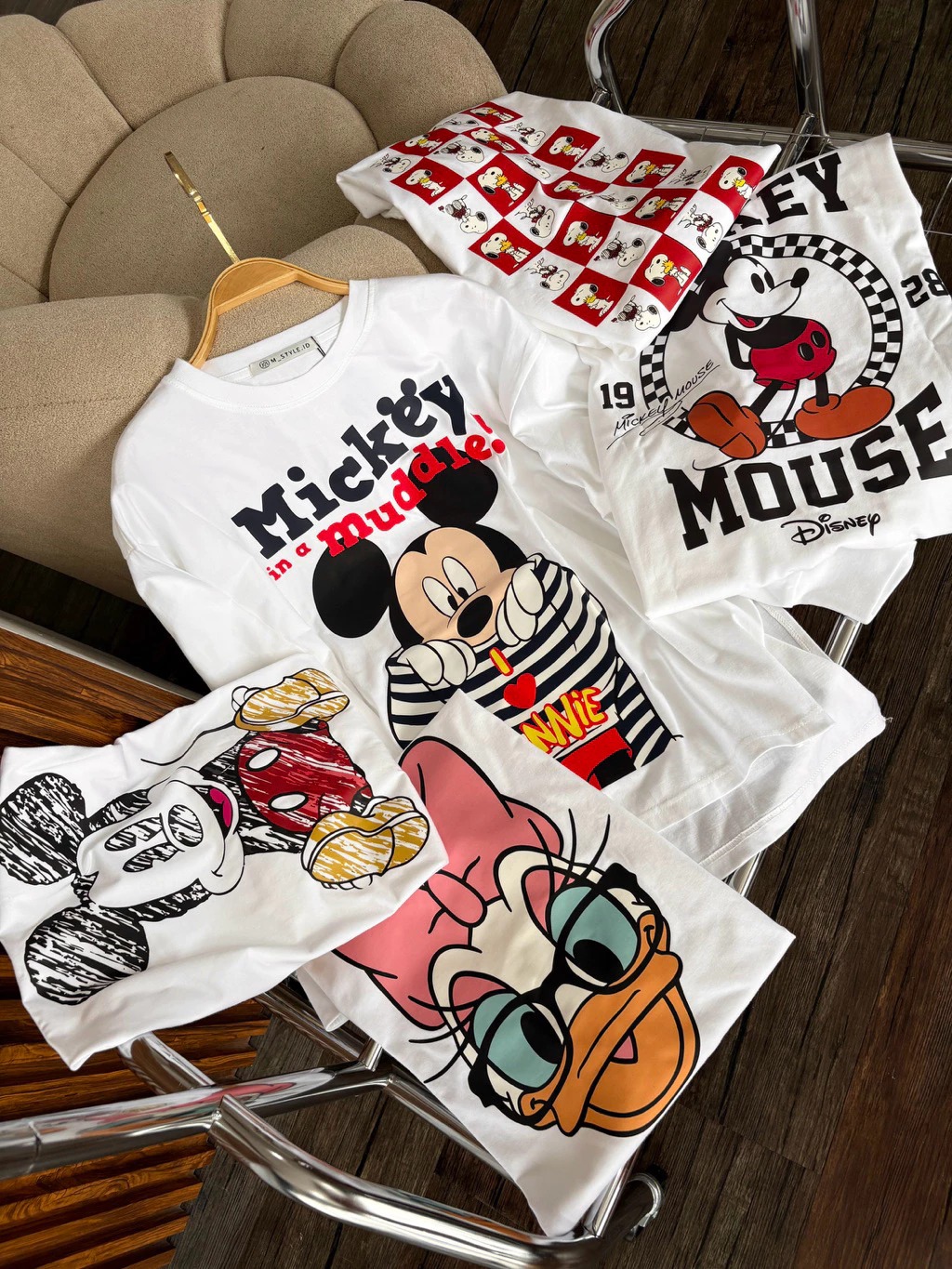 Tshirt LS White (Klik Untuk Motif Lain)