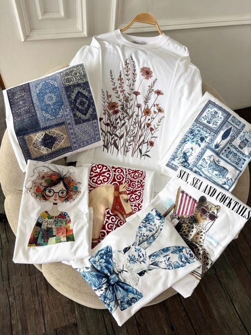 Tshirt LS White (Klik Untuk Motif Lain)