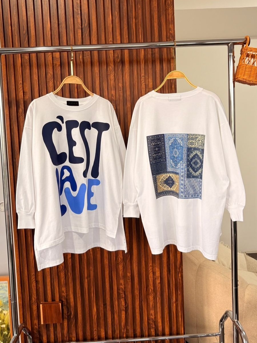 Tshirt LS White (Klik Untuk Motif Lain)