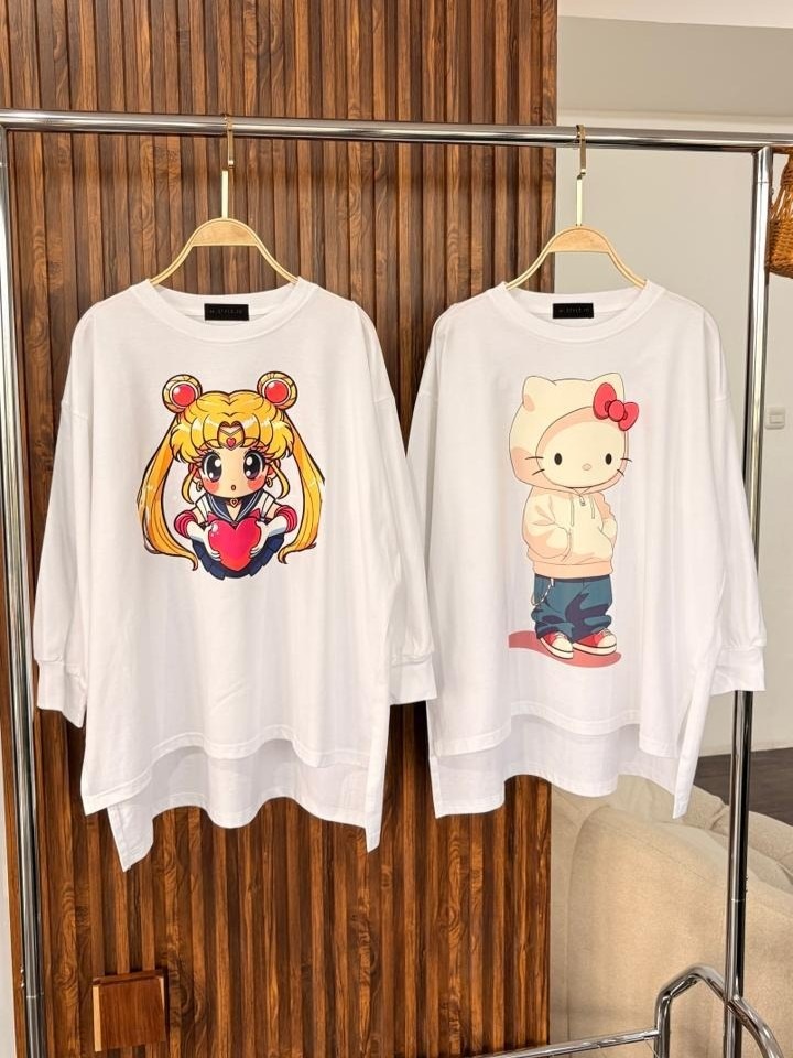 Tshirt LS White (Klik Untuk Motif Lain)