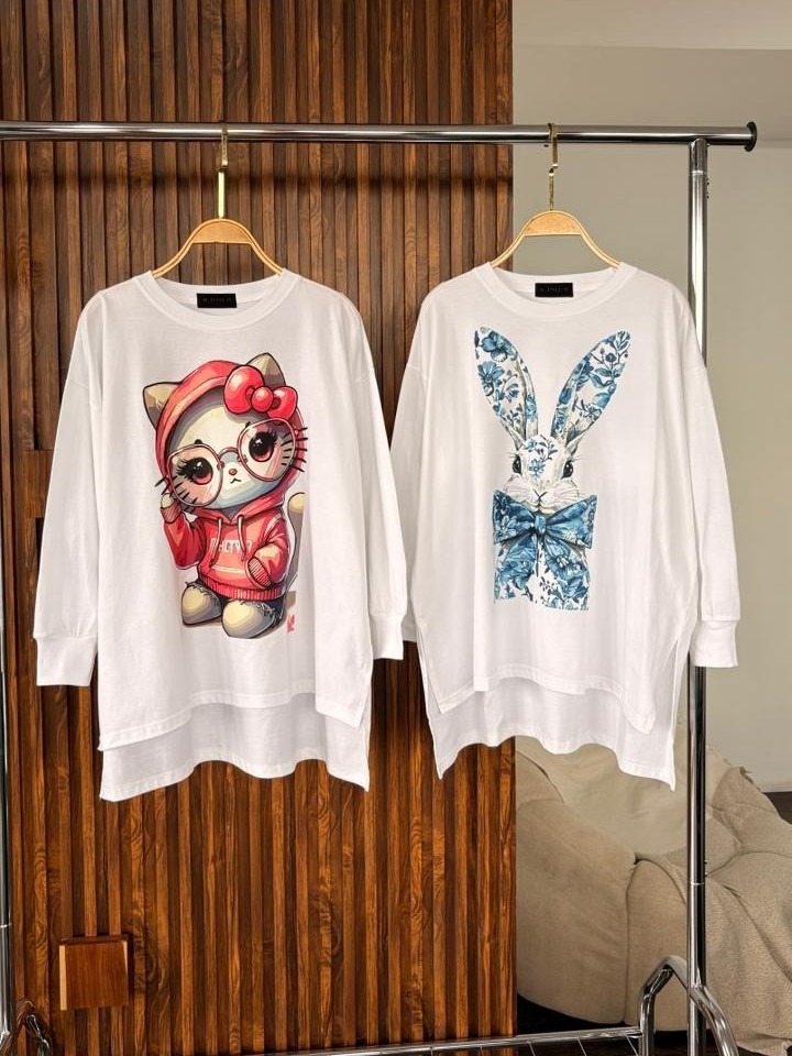 Tshirt LS White (Klik Untuk Motif Lain)