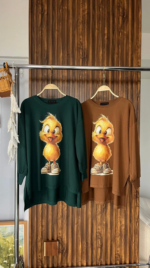 Image of Tshirt LS Fluffy Duck
