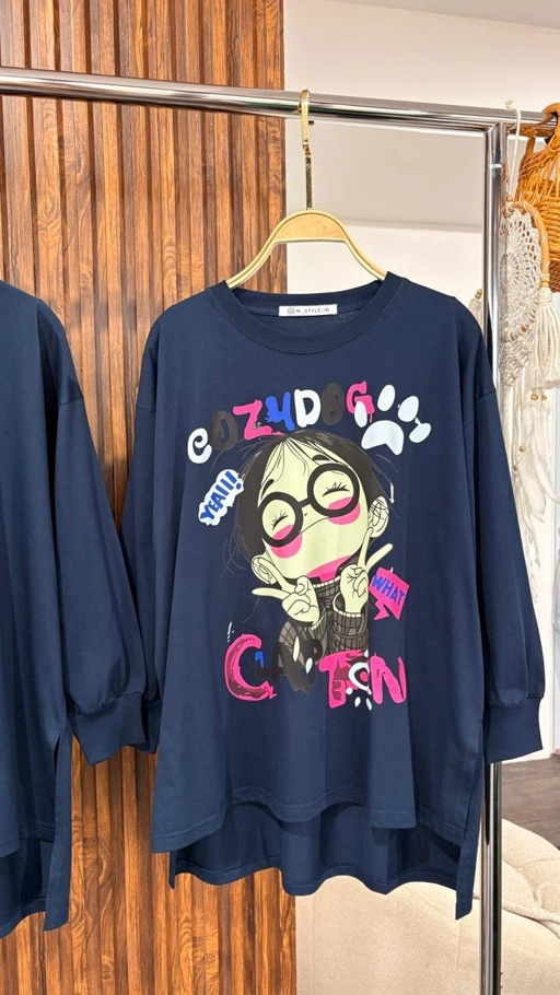 Image of Tshirt LS Navy New