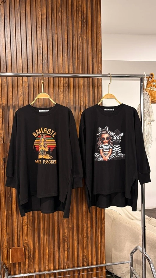 Tshirt LS Black Lady