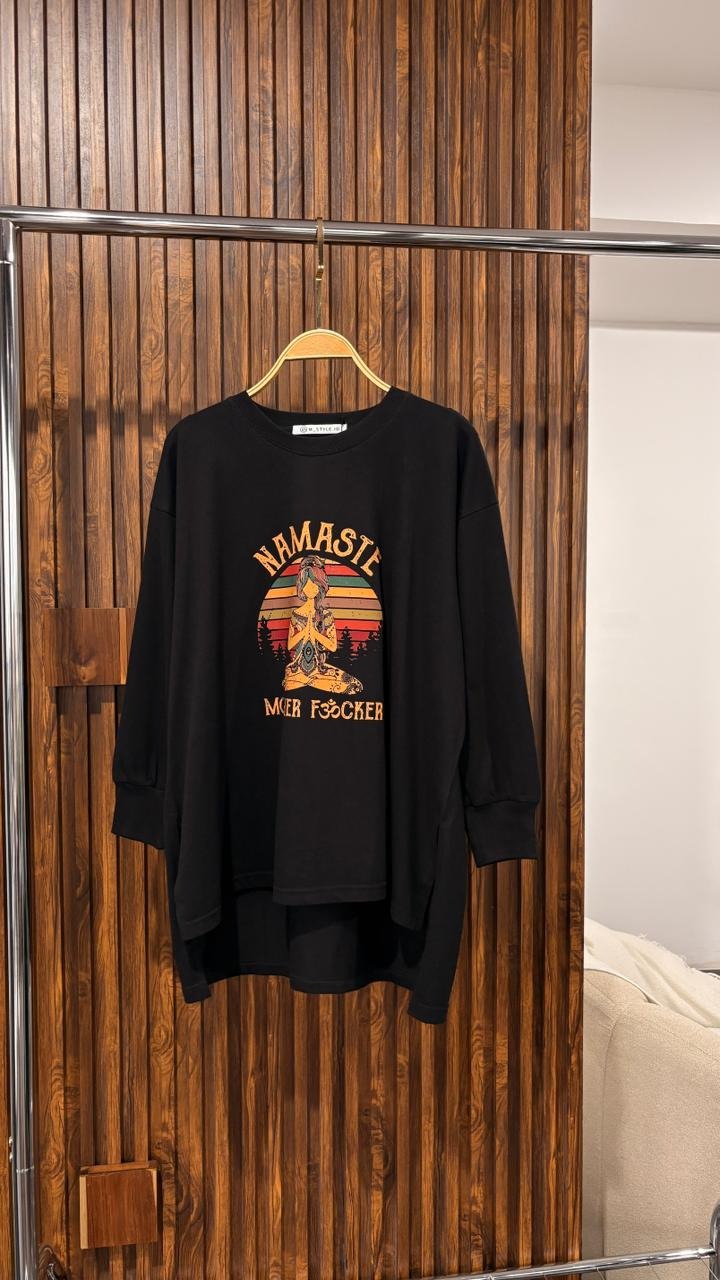 Tshirt LS Black Lady