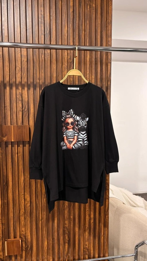 Tshirt LS Black Lady