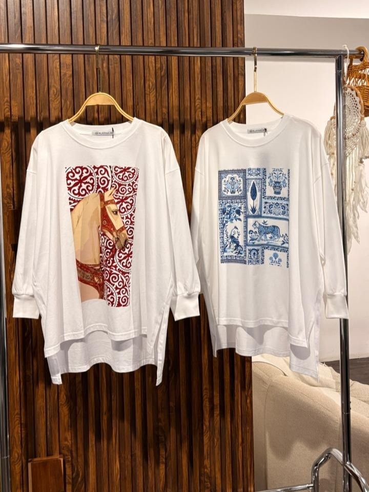 Tshirt LS White (Klik Untuk Motif Lain)