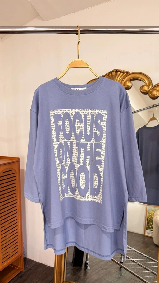 Image of Tshirt TEE Blue Focus