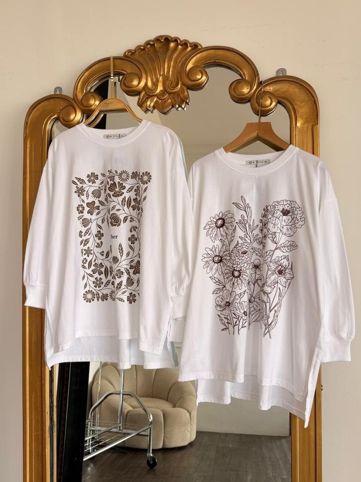 Tshirt LS White (Klik Untuk Motif Lain)