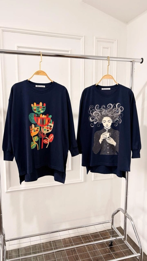 Image of Tshirt LS Navy- 
