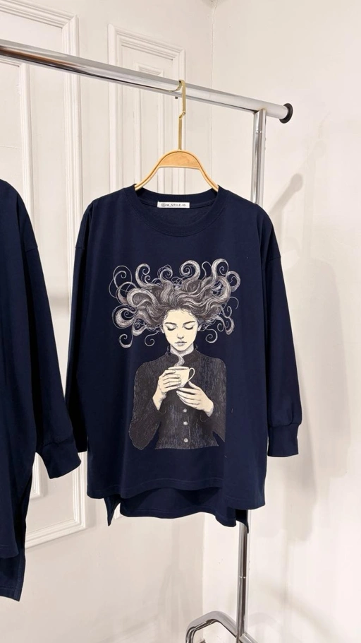 Image of Tshirt LS Navy- 