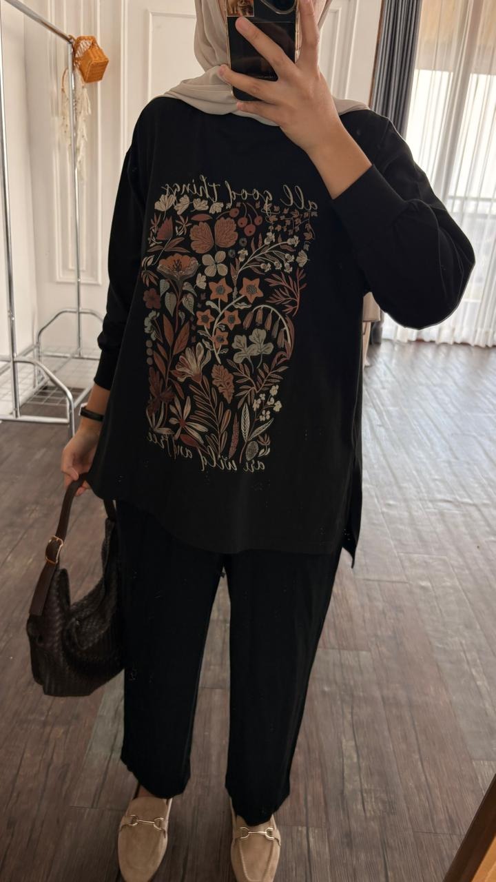 Tshirt LS Black Wild
