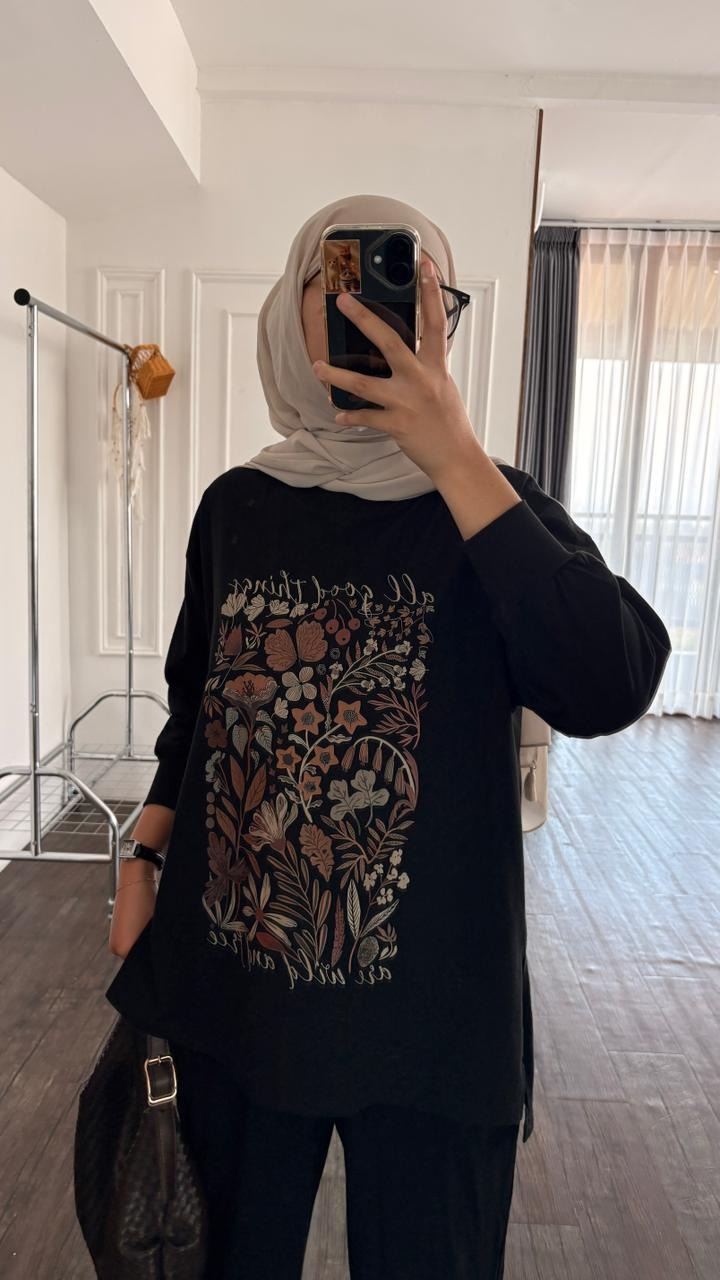 Tshirt LS Black Wild