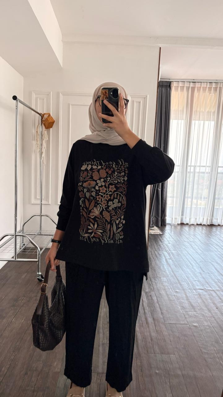 Tshirt LS Black Wild