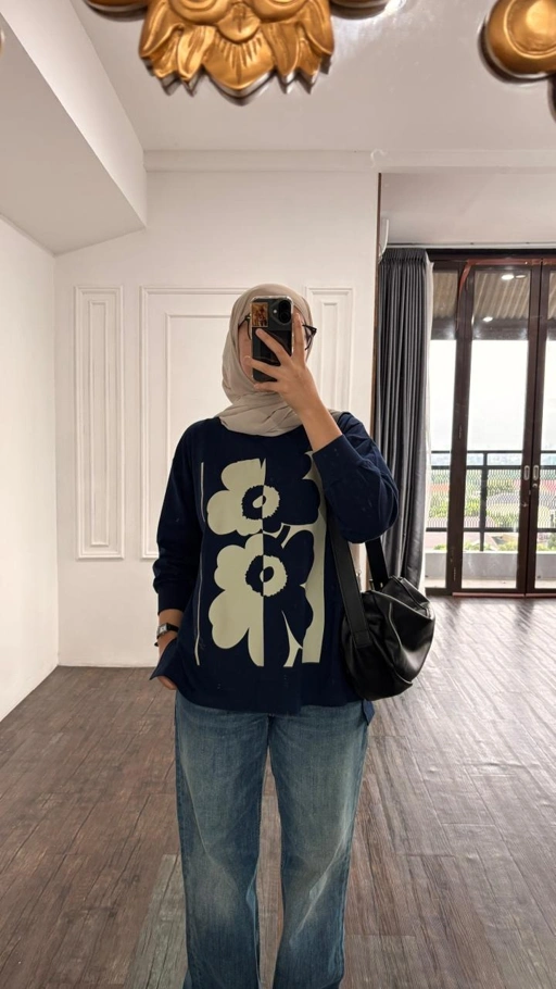 Image of Tshirt LS Navy 2F