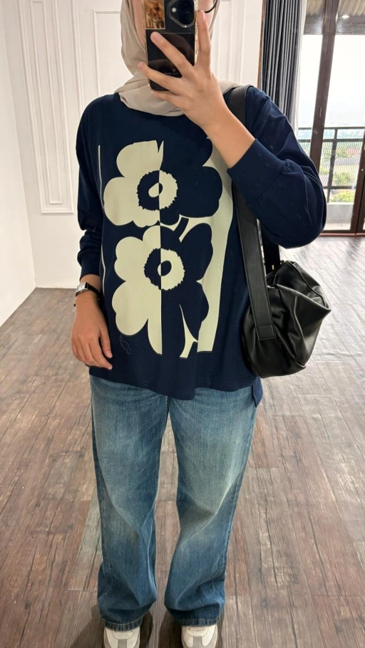 Image of Tshirt LS Navy 2F