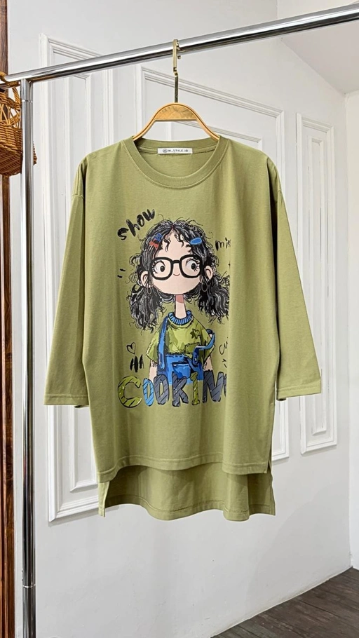 Image of Tshirt Tee Olive Char