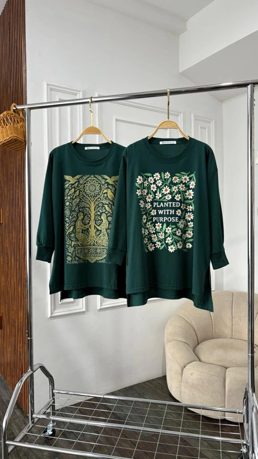 Image of Tshirt LS Emerald Plant
