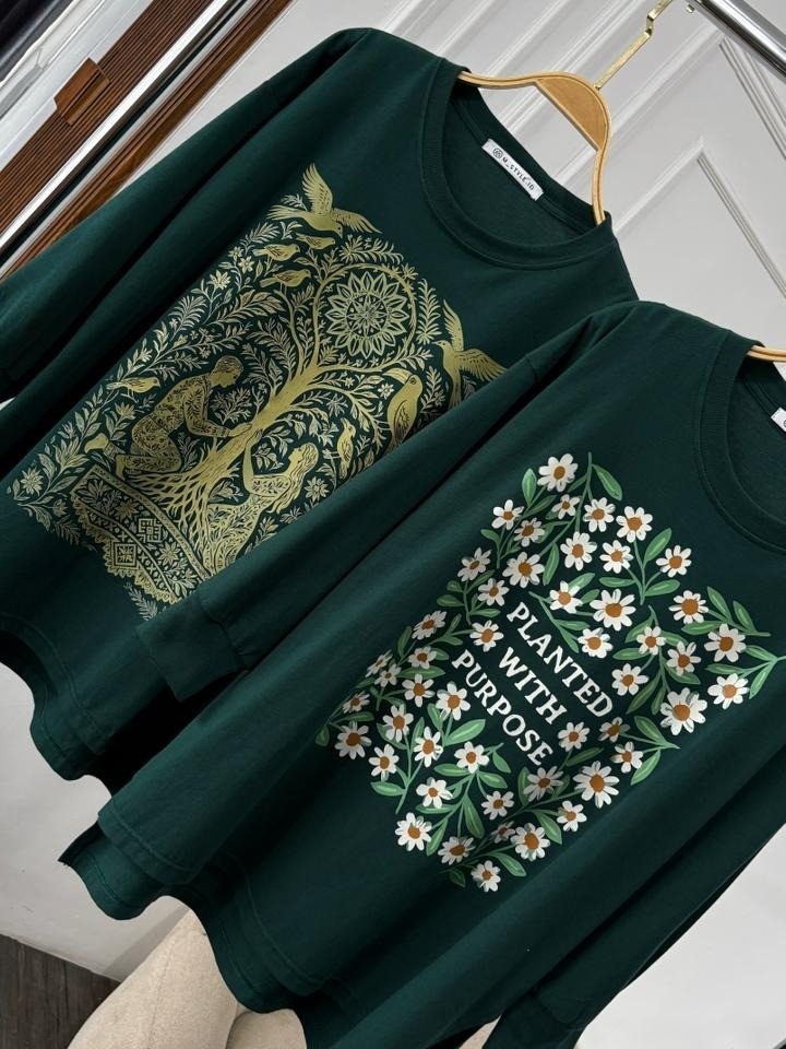 Tshirt LS Emerald