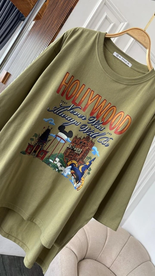 Image of Tshirt Tee Olive M Hollywood