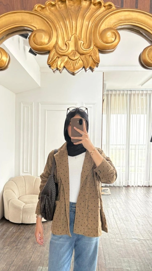 Image of Blazer Cordura Polka (Pilih Warna)