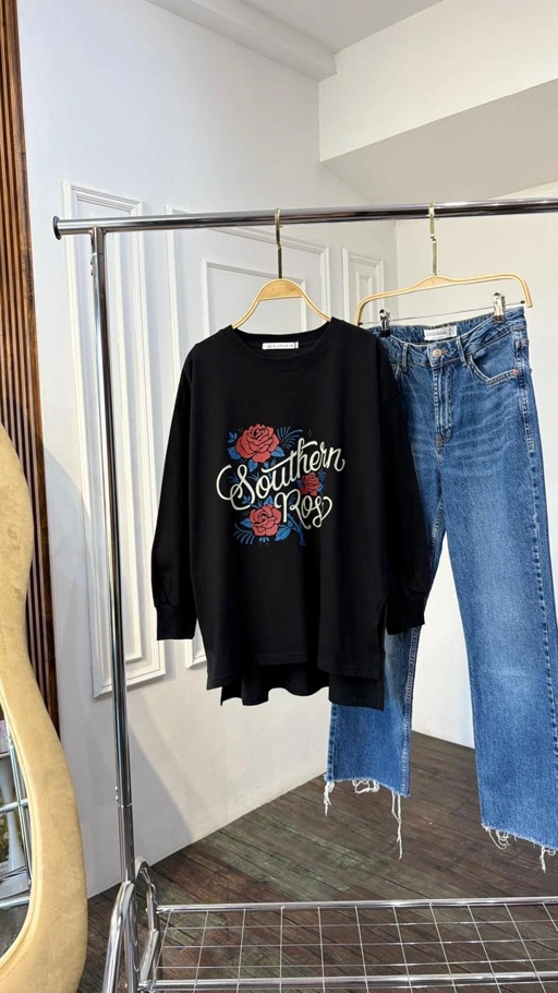 Image of Tshirt LS Black (Buka Untuk Melihat Motif Lain)