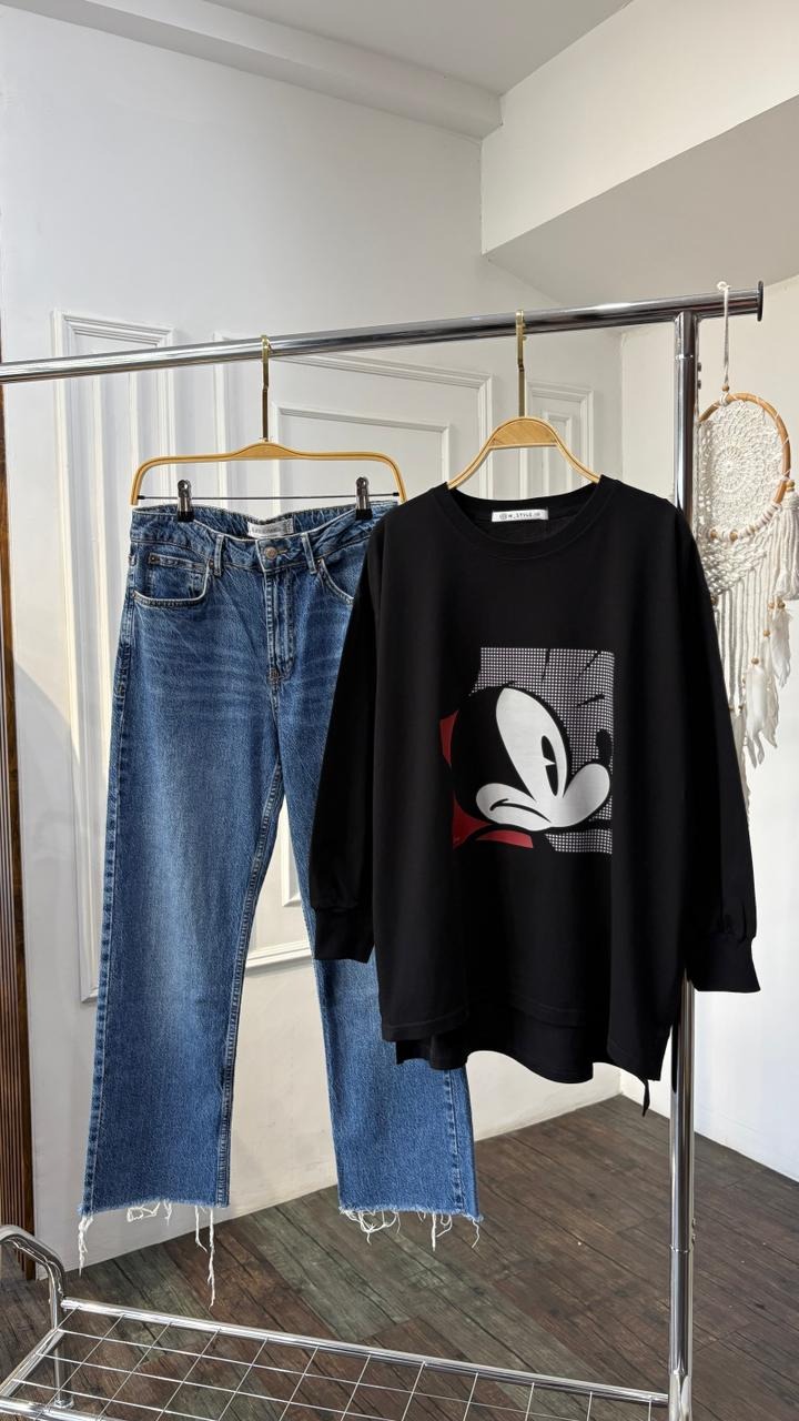 Tshirt LS Black (Buka Untuk Melihat Motif Lain)