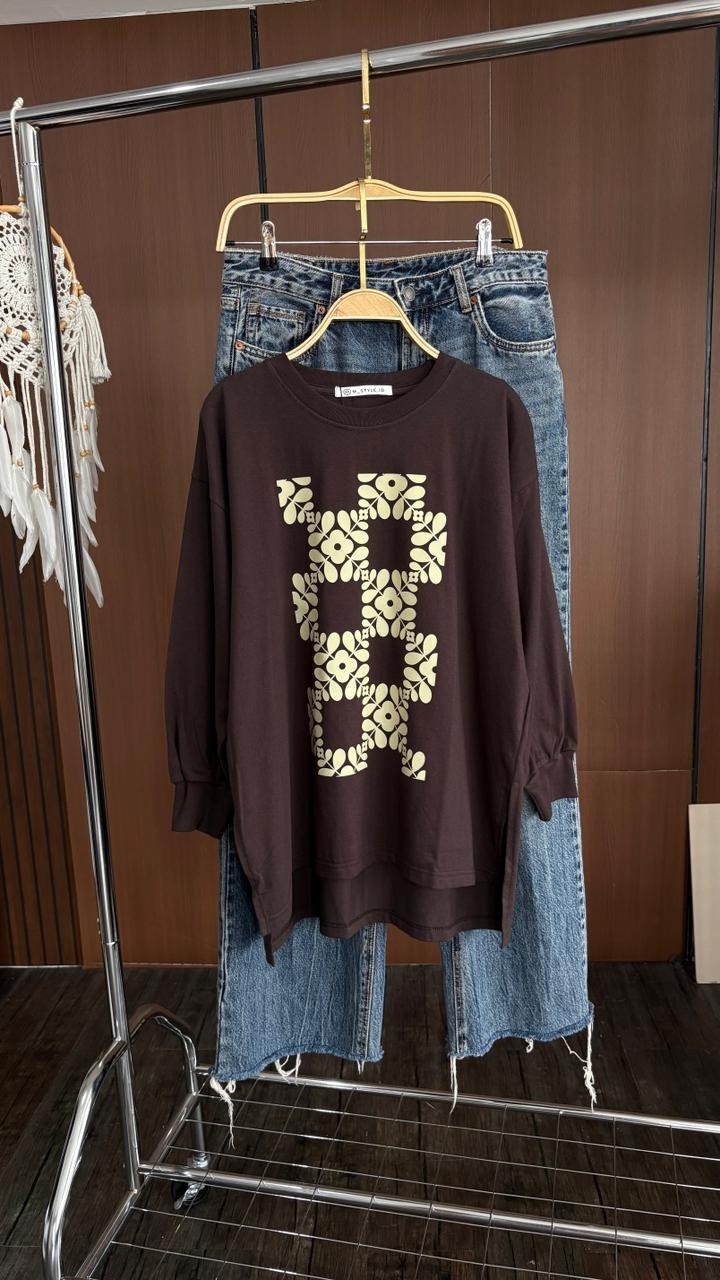 Tshirt LS Coffee Banyak Motif