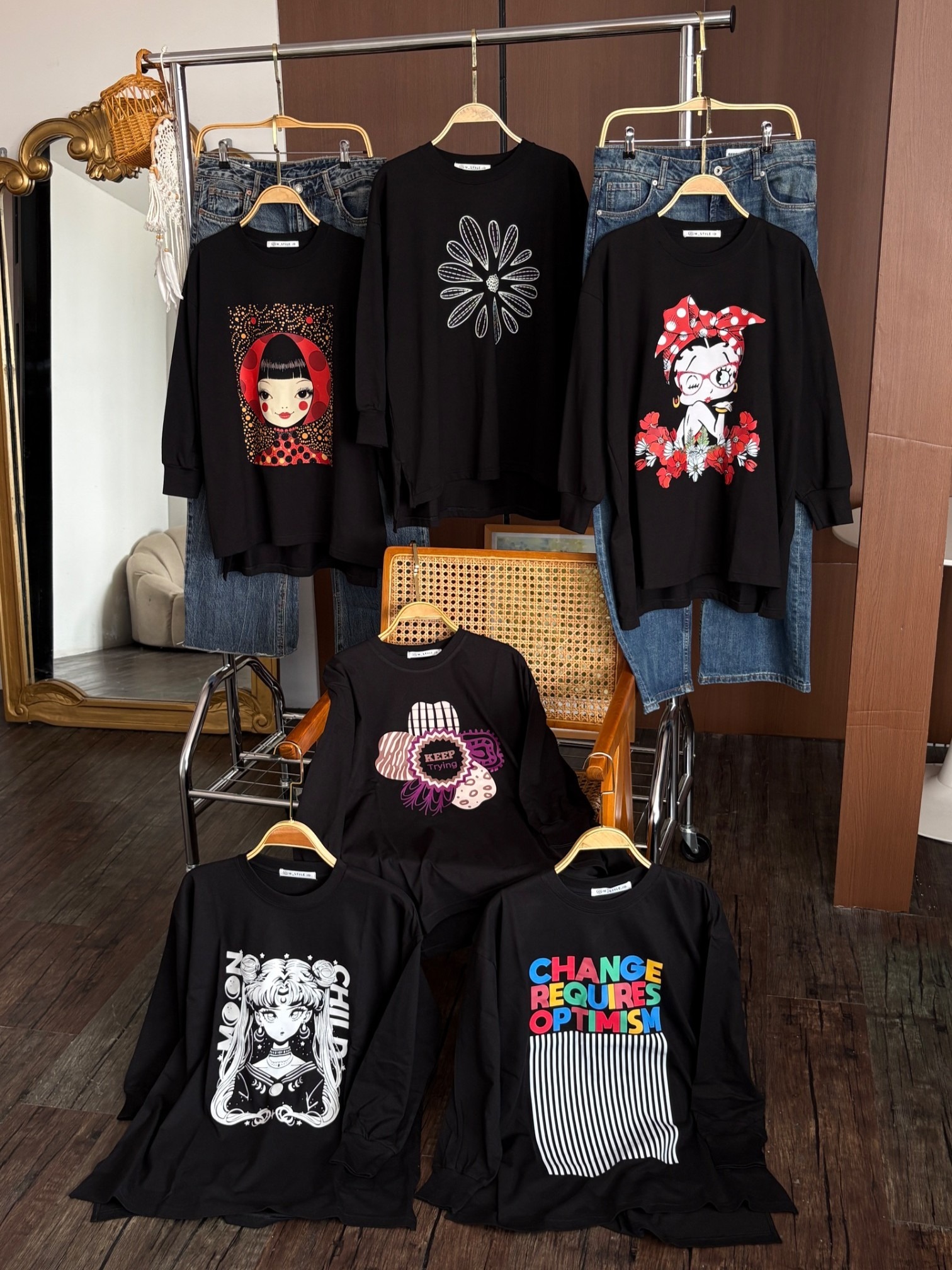 Tshirt LS Black