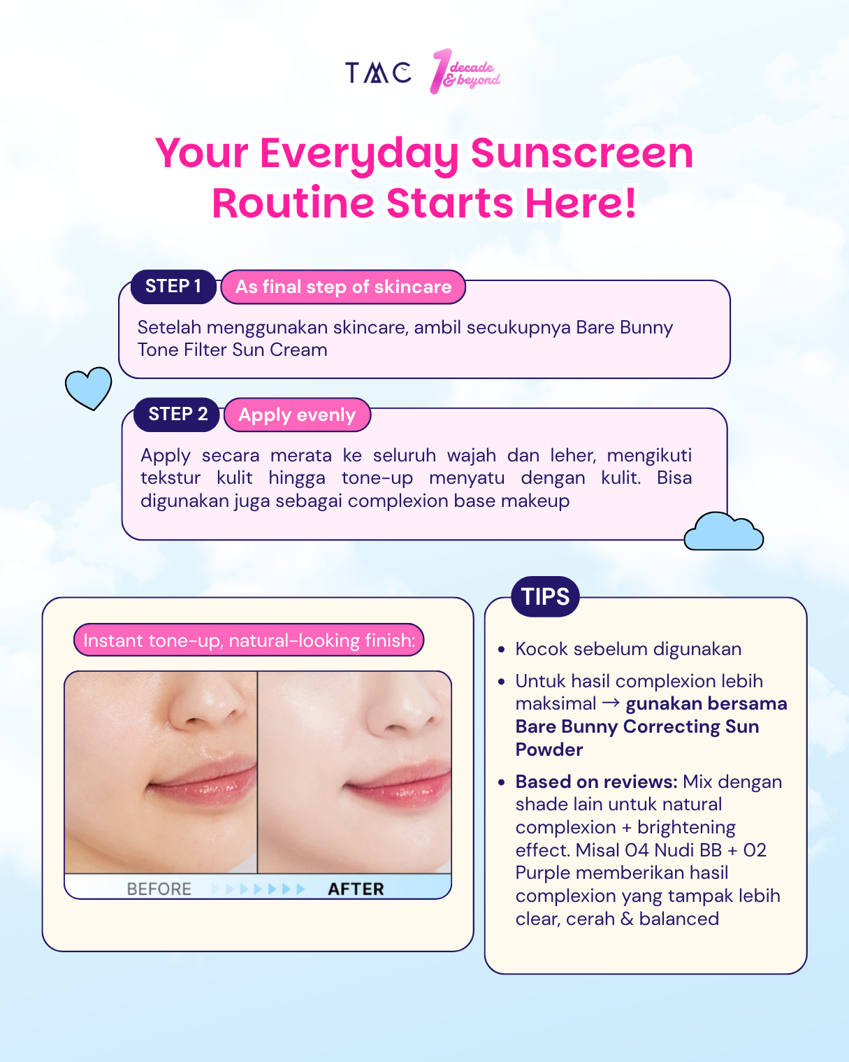 EDIT.B BARE BUNNY TONE FILTER SUN CREAM